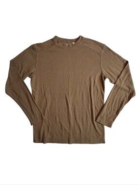 DRIFIRE Shirt Mens L Brown Long Sleeve Crew Neck Flame Resistant